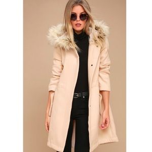 BB Dakota Colin Faux Fur Hooded Coat